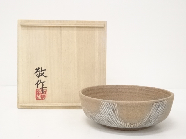 JAPANESE CERAMICS / UNGLAZED BOWL